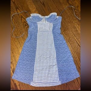 Urban Outfitters Felicity Eyelet Bustier Mini Dress